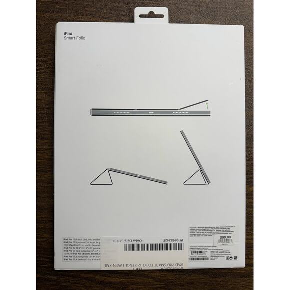 NEW Apple iPad Pro 12.9" Smart Folio Purple Protective Case - Picture 2 of 6